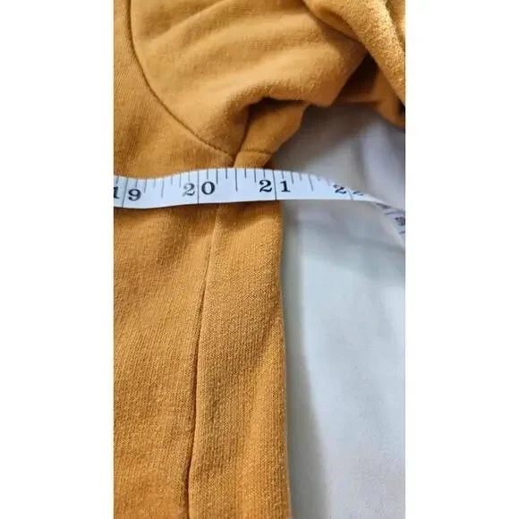 Volcom Men's Hoodie Sweatshirt in Mustard Yellow Size Large - Picture 7 of 9